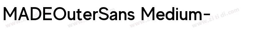 MADEOuterSans Medium字体转换